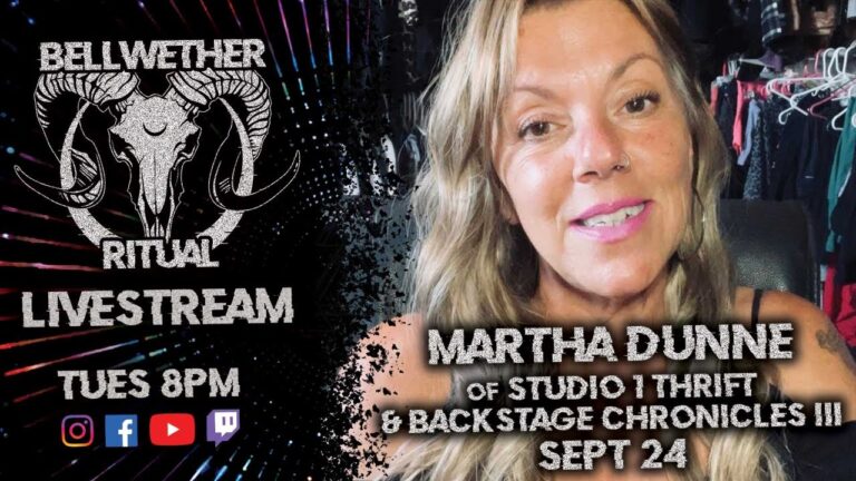 Livestream with Martha Dunne of Studio 1 Thrift & Backstage Chronicles III