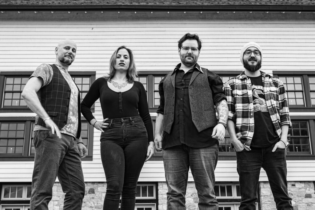 Group shots of the members of Bellwether Ritual from Riverton photoshoot